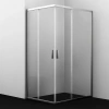 душевой уголок wasserkraft lippe 45s07, 120×90 см, профиль хром, стекло прозрачное