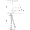 смеситель для раковины без донного клапана jaquar solo sol-chr-6001b