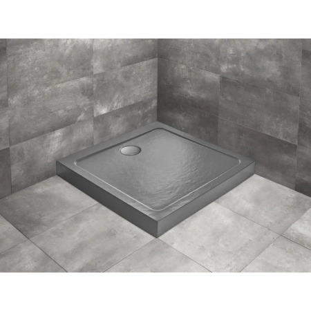 Акриловый поддон 80x80 см Radaway Doros C Compact Stone Anthracite SDRC8080-05-64S