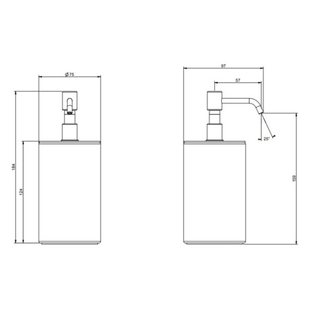 дозатор для жидкого мыла gessi rilievo 59537#031