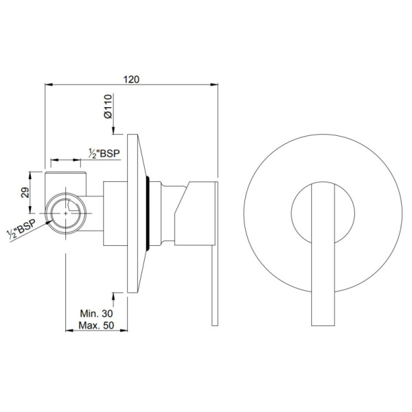 смеситель для душа jaquar fonte fon-chr-40227