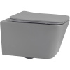 Унитаз Abber Rechteck AC1201MG подвесной, с сиденьем Микролифт, цвет серый матовый