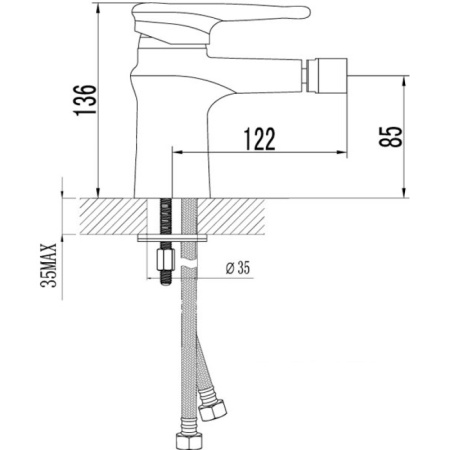 смеситель для биде lemark status lm4408c