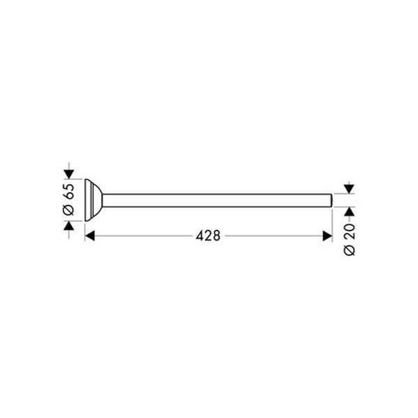 Полотенцедержатель Hansgrohe Axor Carlton 41420000 цвет хром