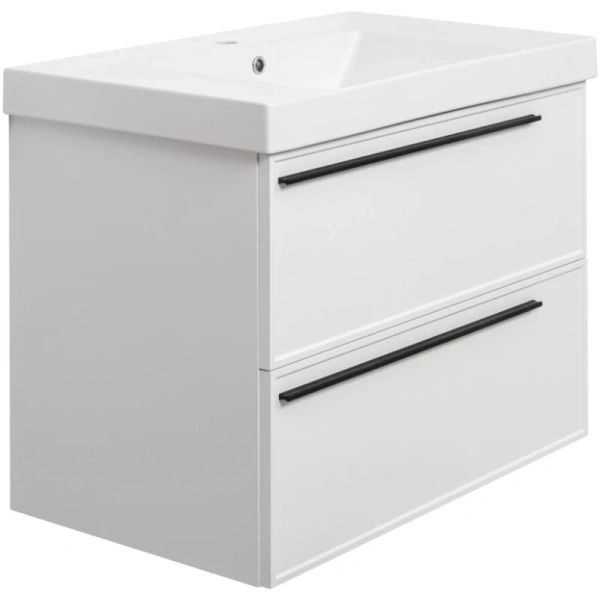 тумба белый матовый 77,6 см la fenice elba twin fnc-01-elb-b-80-2