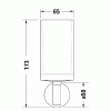 стакан для зубных щеток duravit starck t 0099311000