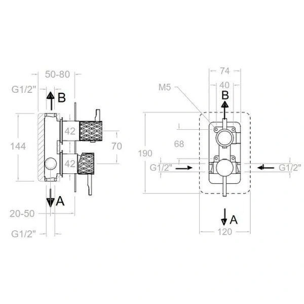 смеситель для душа ramonsoler odisea joya 591512scuc медь