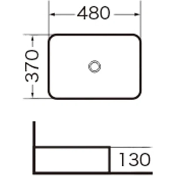 раковина-чаша grossman 48 gr-3016 белая