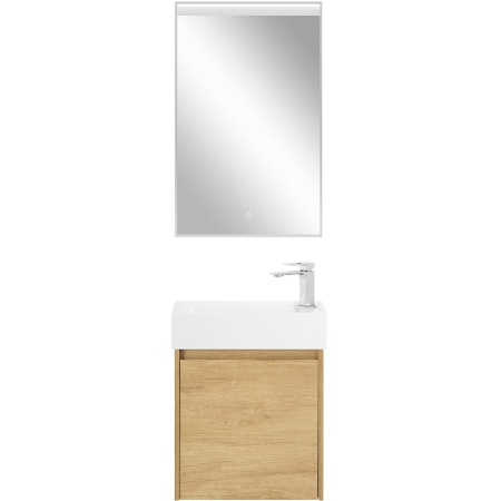 тумба под раковину belbagno kraft mini 50 l kraft mini-500/260-1a-so-rnn-l подвесная rovere nebrasca nature