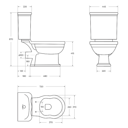 унитаз компакт belbagno boheme bb115cpr без бачка и сиденья