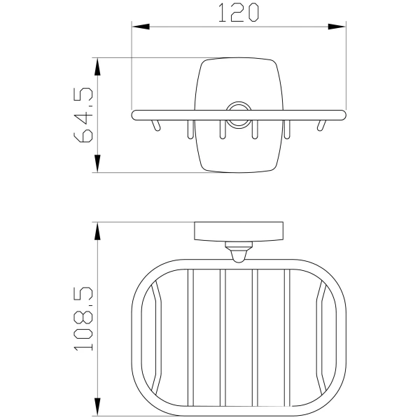Мыльница Wonzon & Woghand Porto WW-1301A хром