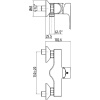 смеситель для душа gattoni h2omix 3000 3025/30c0cr