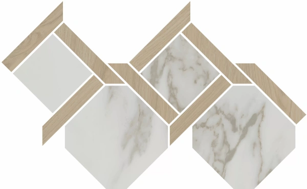 Kerama Marazzi ID168 Декор Монте Тиберио наборный матовый 48x29,5x0,9