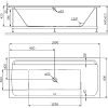 акриловая ванна am.pm inspire v2.0 180x80 w52a-180-080w-a без гидромассажа