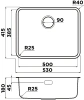 мойка кухонная omoikiri omi 53-u/i ultra-gb графит