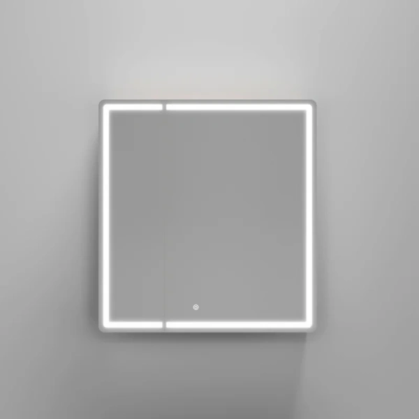 зеркало-шкаф sancos mirror 70 с подсветкой, дуб галифакс натуральный