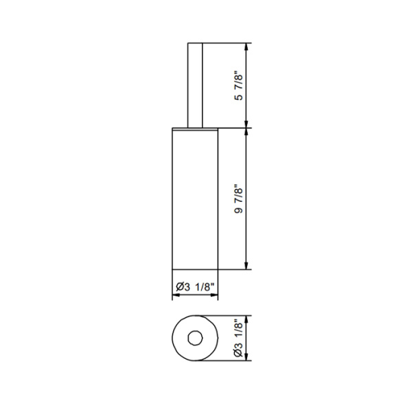 Ершик для унитаза Fantini Young 96 P5 7646 Matt Gun Metal PVD