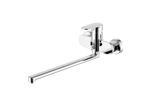 смеситель для ванны aquatek ника aq1842cr универсальный цвет хром