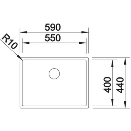 кухонная мойка blanco claron 550-u 521579