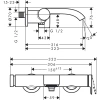 смеситель для ванны hansgrohe vivenis 75420000