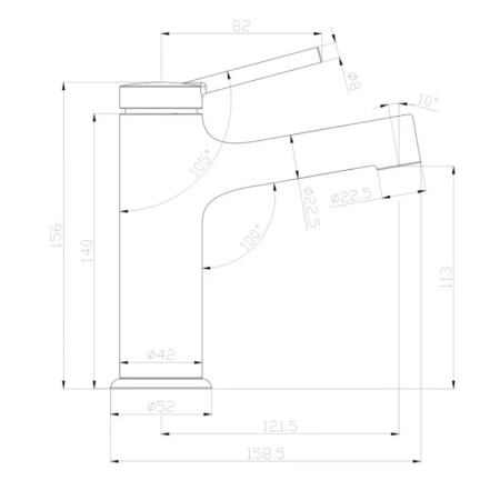 смеситель для раковины lemark minima lm3806c хром