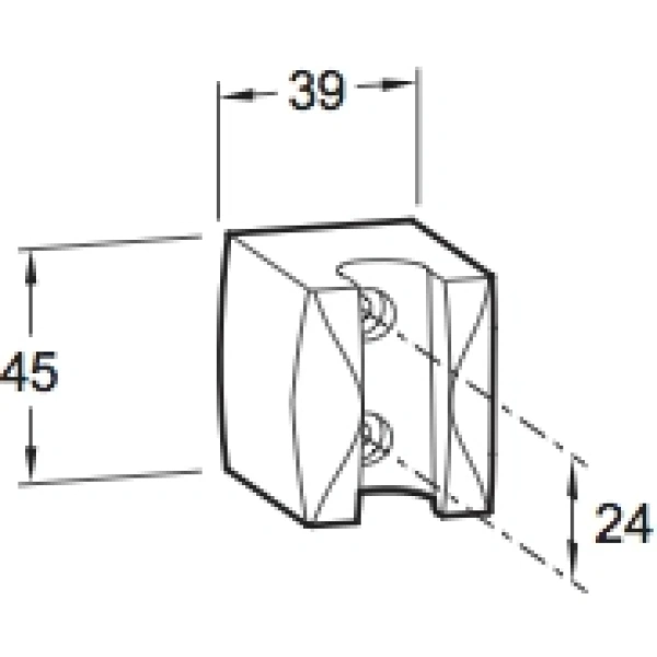 держатель для ручного душа jacob delafon basic e75063-cp