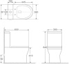 бачок для унитаза aquanet cube-c-1 cl-12248b-1 00210760