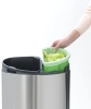 мусорное ведро brabantia touch bin new 112867 двухсекционное