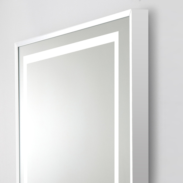 зеркало belbagno kraft 50 spc-kraft-500-800-led-tch-warm с подсветкой сатин с сенсорным выключателем и подогревом