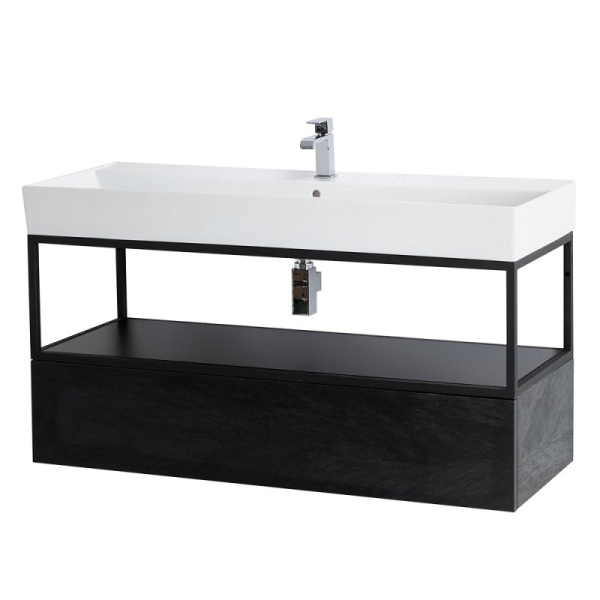 тумба cezares cadro 120 cadro-120-1c-so-nr-blum подвесная черная матовая