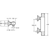 смеситель для душа jacob delafon robust e75771-cp с термостатом, цвет хром