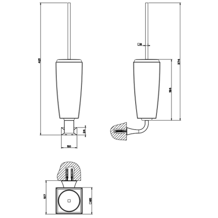 ершик для унитаза gessi mimi 33220#031