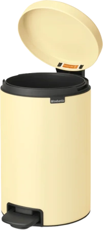 мусорное ведро brabantia newicon 233807 12 л, ванильно-желтое