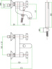 смеситель для ванны с душем fiore xt 25cr0510