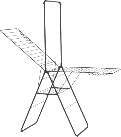 сушилка для белья brabantia hangon 403521 черная матовая, с перекладиной