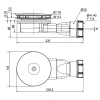сифон для поддона ø 90 мм radaway r400 black
