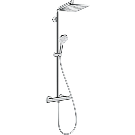 Душевая система Hansgrohe Crometta Е 240 1jet Showerpipe 27271000 с термостатом.