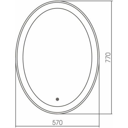 Зеркало Grossman Galaxy 57 857770 с подсветкой с сенсорным выключателем