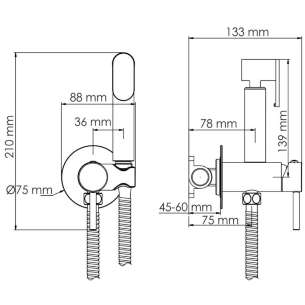 гигиенический комплект wasserkraft a70738