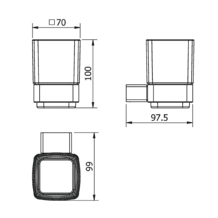 стакан langberger vico 11311a-bp