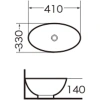 раковина-чаша grossman 41 gr-3018 белая