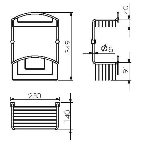 Полка 25 см Langberger 10860H