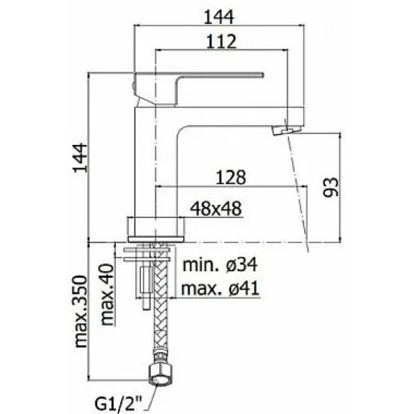 смеситель для раковины paffoni elle el071no