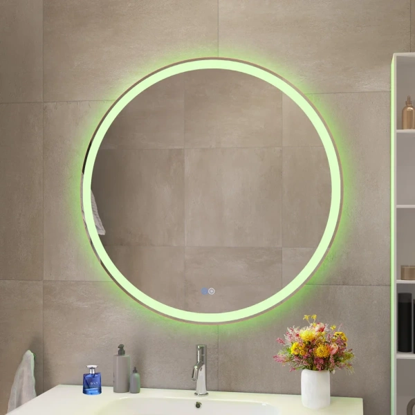 зеркало cezares multicolore 80 czr-spc-mc-800-rgb-tch с подсветкой с сенсорным выключателем и функцией памяти