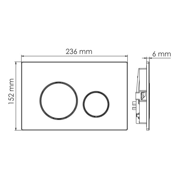 система инсталляции для унитазов wasserkraft glan 66tlt.010.me.bl.mb02