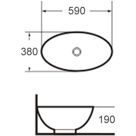 раковина-чаша grossman 59 gr-3022 белая