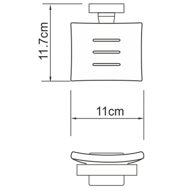 Мыльница WasserKRAFT Dill K-3929 цвет хром