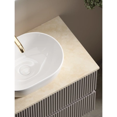 столешница под раковину sancos 80 tt80a2x kreman