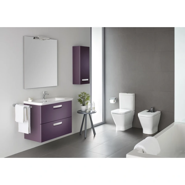 тумба с раковиной фиолетовый 80 см roca the gap zru9302740 + 327470000