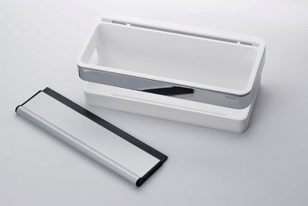 полка keuco industrie 14 41459 010000 со стеклоочистителем, белая